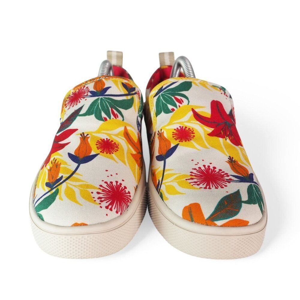 Toms TRVL Lite Floral Print Slip-on Casual Sneakers White Multicolor Women's 5.5 - Picture 3 of 11